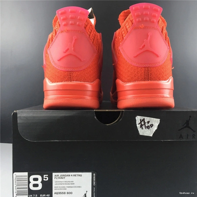 FLYKNIT AQ3559-600 “RED” JORDAN AIR 4 1106